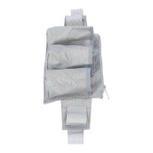 Waterproof Oxford Cloth Waist Bag, Gray Storage Pouch for Garden & Craft