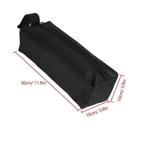 Multifunctional 600D Polyester Tool Bag with Hanging Strap, Black, 1pc 1