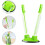 Yellow 360 Rotating Makeup Brush Organizer with Lid, Round Storage Box 4