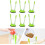 Yellow 360 Rotating Makeup Brush Organizer with Lid, Round Storage Box 5