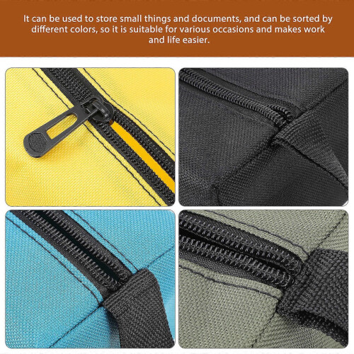 5Pcs Waterproof Multi-Purpose Small Tool Bag Set, Assorted Colors, 24.5x8.5x7cm 2