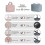 Grey 2-Pack Mesh Bag Dispensers, Hanging Trash Bag Recycling Organizer for Kitchen 2