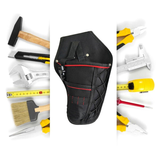 Roll Up Tool Pouch for Wrench & Screwdriver, 24 Slots, Black 1