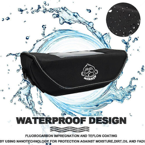 Honda Monkey 125/125z Waterproof Handlebar Bag Navigation Pouch Black 1