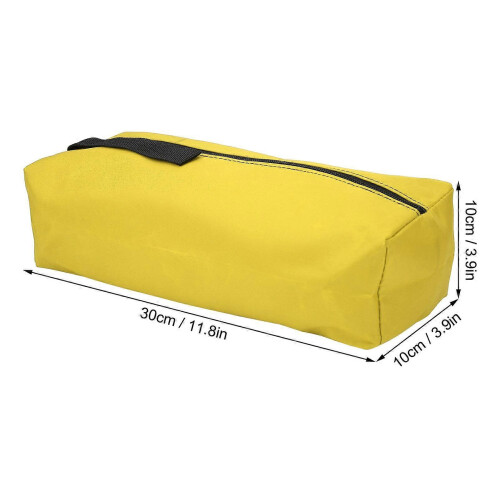 Polyester Tool Bag Zipper Organizer for Wrench Screwdriver, Yellow 2