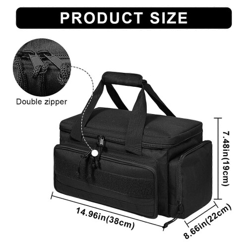 Bolsa de herramientas impermeable multiusos, base reforzada, resistente para obras, multicolor. 2