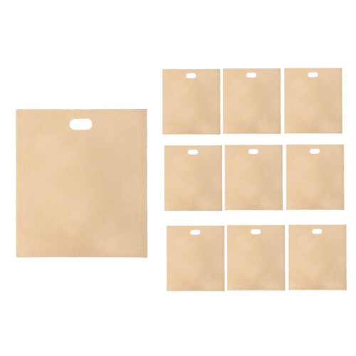 Beauty case da viaggio pieghevole marrone con forma geometrica (#02)