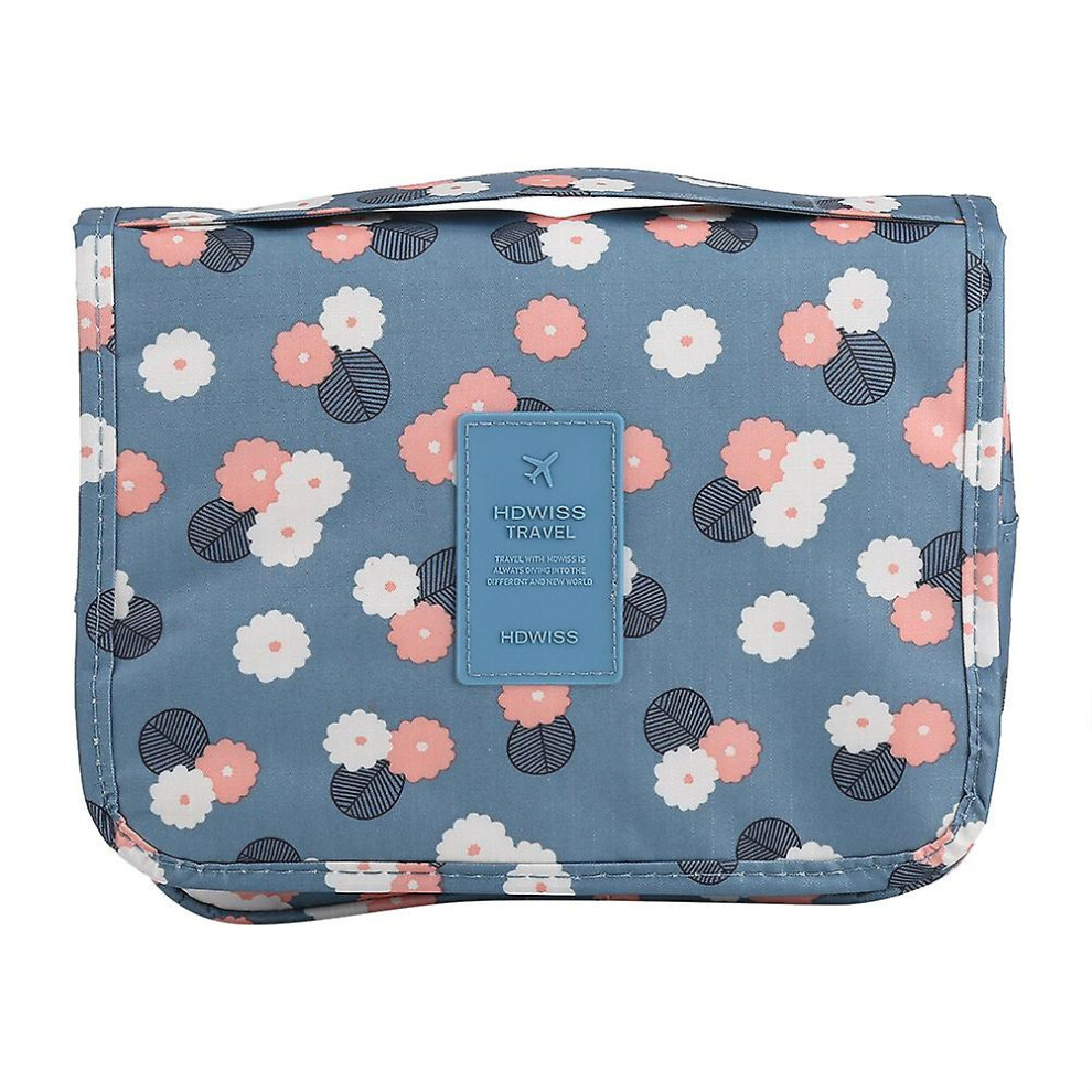 Men Travel Toiletry Organizer Oxford Waterproof Multi-Compartment Makeup Bag