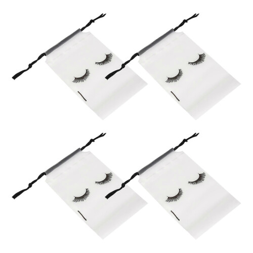100 Clear Lash Aftercare Bags for Eyelash Extensions - White 1