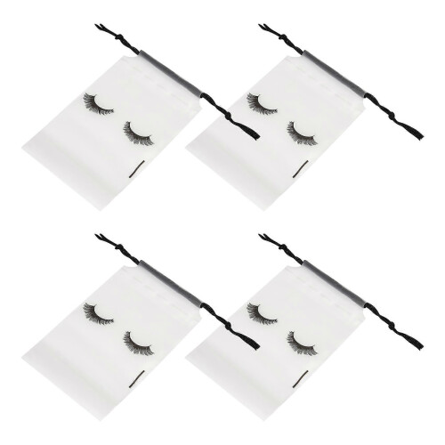 100 Clear Lash Aftercare Bags for Eyelash Extensions - White 2