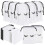 100 Clear Lash Aftercare Bags for Eyelash Extensions - White 4