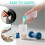 Protein Travel Containers Single Dose Reusable Packets with Funnels & Spoon 5