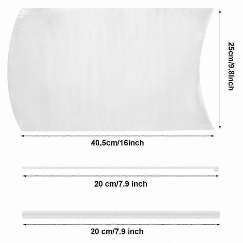 100 transparente, lebensmittelechte Schrumpfbeutel für Geflügel mit Kabelbindern 1