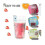 100 wiederverwendbare 473-ml-Trinkbeutel mit Strohhalm – wiederverschließbare Smoothie-Beutel 4