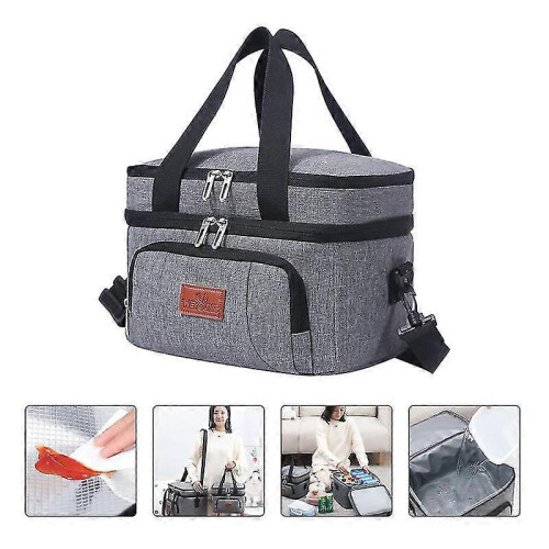 Multicolor Mini Computer Storage Bag Double Zippered Travel-Friendly Quick Access 2