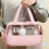 Set di beauty case da viaggio rosa trasparente, organizer trasparente in 3 pezzi 4