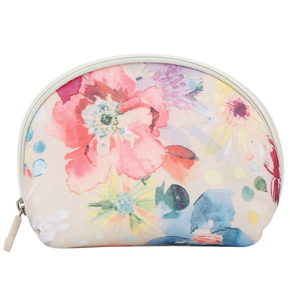 Grey Waterproof Travel Cosmetic Bag Women's Portable Makeup Organizer