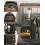 Heavy Duty Rolling Tool Backpack, Removable Insert, Multi-Pocket, Black 3