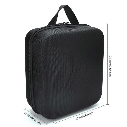 Black 22x24.5x11.5cm Polyester Tool Pouch, 2-Piece Multipurpose Storage Kit 1