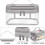 4er-Packung hellorangefarbene Reisewaschbeutel aus Netzgewebe, Kosmetik-Organizer-Set 2