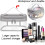 4er-Packung hellorangefarbene Reisewaschbeutel aus Netzgewebe, Kosmetik-Organizer-Set 3