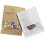 Neceser blanco tipo almohada, grande, suave, impermeable, ideal para viajes. 3