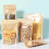 150 Pcs Brown Kraft Stand Up Pouches, 3 Sizes, Clear Window 4