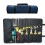 Heavy Duty Roll Up Tool Bag, Oxford Cloth Organizer, Black Blue 3