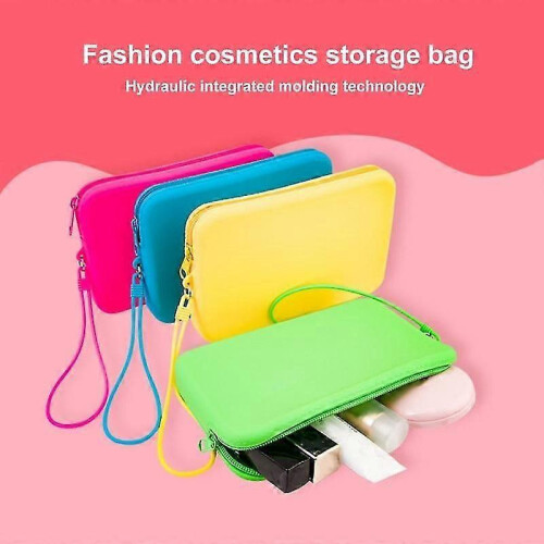 Waterproof Soft High Capacity Oilproof Zipper Oblong Makeup Bag 1
