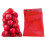Red Mesh Onion Bag 11.81x23.62", Reusable Drawstring Net for Potatoes, Citrus 3