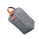 Grey Double Layer Mesh Cosmetic Bag, Large Travel Organizer with Sturdy Handle 4