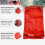 Red Mesh Onion Bag 11.81x23.62", Reusable Drawstring Net for Potatoes, Citrus 5