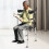 Stand Upright Walker with Armrest Adjustable Height 4 Wheels Walker 2