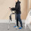 Stand Upright Walker with Armrest Adjustable Height 4 Wheels Walker 3