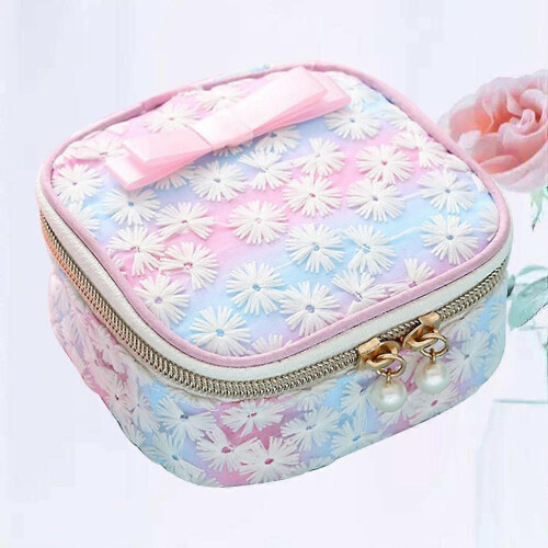 2 pezzi 12x12 cm Borsa portaoggetti da parete in cotone e lino, organizer da parete per libri 1