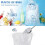 Transparent Ice Bags 8 Lb, 100 Count Heavy-Duty Reusable Drawstring 4