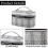 Double-Layer Travel Makeup Bag, Large Mesh Design, Sturdy Handle, Gray 3