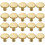 20pcs Solid Single Hole Kitchen Round Cabinet Knobs Zinc Alloy Pulls Drawer Knobs Kitchen Cabinet Hardware Handles Gold 1