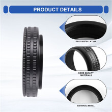 M65 to M65 Mount Lens Adjustable Focusing Helicoid 17mm-31mm Macro Tube Adapter