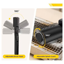 Grill Cleaner, Electric Grill Brush , Cordless BBQ Grill Cleaner for Charcoal Smoker Grates (2 Brush )