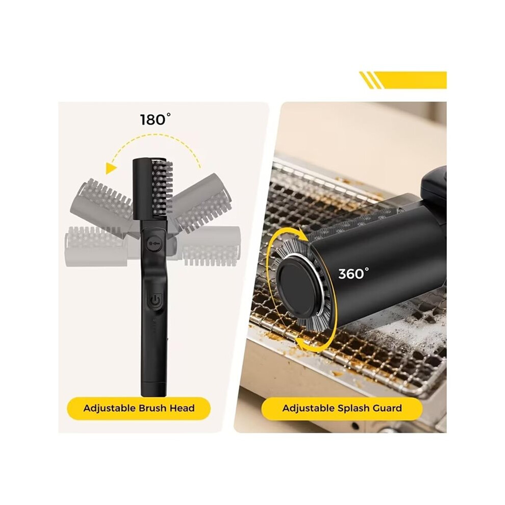 Grill Cleaner, Electric Grill Brush Cordless Bbq Grill Cleaner For Charcoal Smoker Grates (2 Brush ) 6031090133372