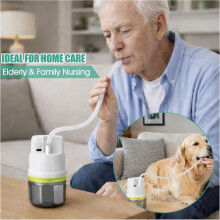 Draagbaar Elektrisch Zuigapparaat, Handheld Compact Zuigunit met 200ml Verzamelfles, Verstelbaar Groen