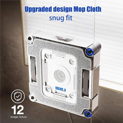 Microfiber Cleaning Pad with Holder Set for  Winbot W3 Omni Window Cleaning Robot, Easy Tool-Free Installation 2