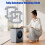 Microfiber Cleaning Pad with Holder Set for  Winbot W3 Omni Window Cleaning Robot, Easy Tool-Free Installation 7