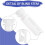 60Pcs Vertical Blind Stem Replacement White Stems for Vertical Window Blind Vertical Blind Carrier Stem 5