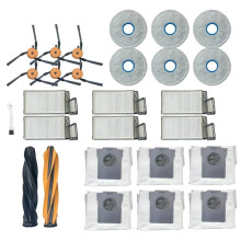 Pour X60 Max Ultra Pièces de Rechange Brosse Latérale Principale Filtre HEPA Sac à Poussière Accessoires pour Aspirateur Robot (27 Pièces)
