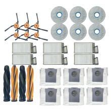 Pour X60 Max Ultra Pièces de Rechange Brosse Latérale Principale Filtre HEPA Chiffon Sac à Poussière Accessoires Aspirateur Robot (28 Pièces)