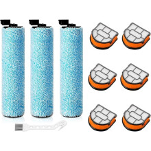 WD161 Roller Filter for HydroVac MessMaster Wet Dry Vacuum Cleaner WD161 WD261 AW261(3 Brush 6 Foam Filter Kit)