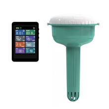 7 in 1 Pool Water Monitor with 2.8" LCD Tuya WiFi App Floating Wireless Pool Tester Swimming Pool Water Test Kits