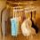 (2PcsWhite) 2Pack Multi Hook Clothes Hanger Space Saving Closet Organizer Coats Bags Scarves Hanging Dormitory Storage Organization System 3